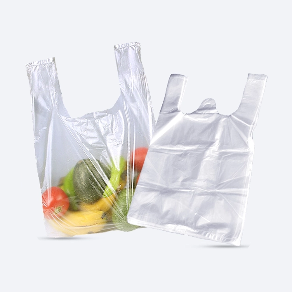 vest carrier bags HDPE shopping bags supermarket plastic bags